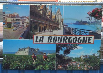 carte postale de Bourgogne