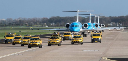 Les derniers Fokkers au départ de Schiphol