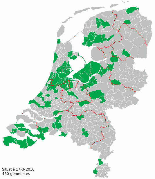 carte des Pays-Bas, communes visitées par Alix Guillard