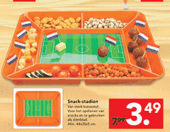 Plateau télé foot orange
