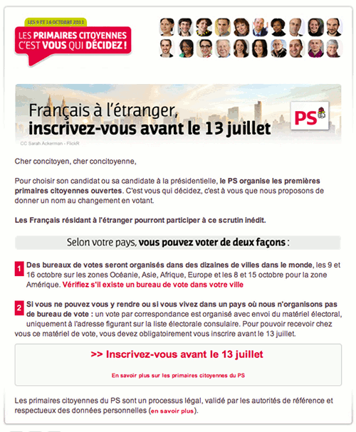 tract pour les primaires socialistes