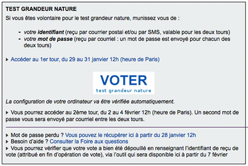 Invitation à se connecter pour voter